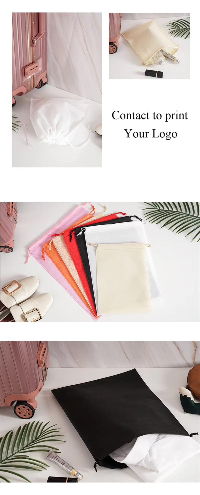 Nio Sole 20PCS Non-Woven Drawstring Storage Bags